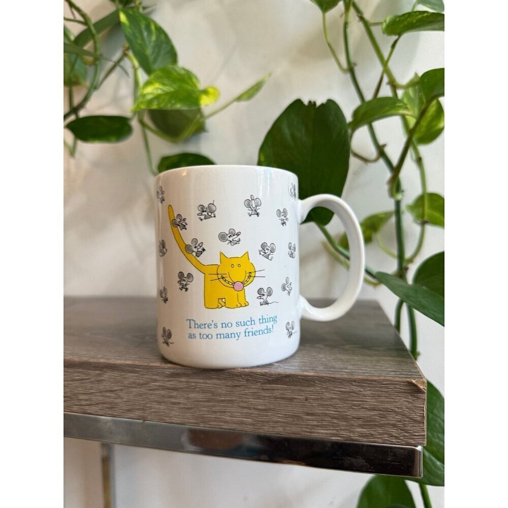There’s no such thing as too many friends cat mug